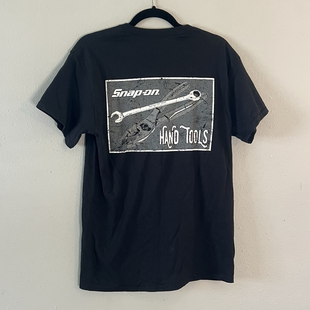 Snap-on Tools T Shirt Mens Small Black Graphic Tee Hand Tools Mechanic Workwear